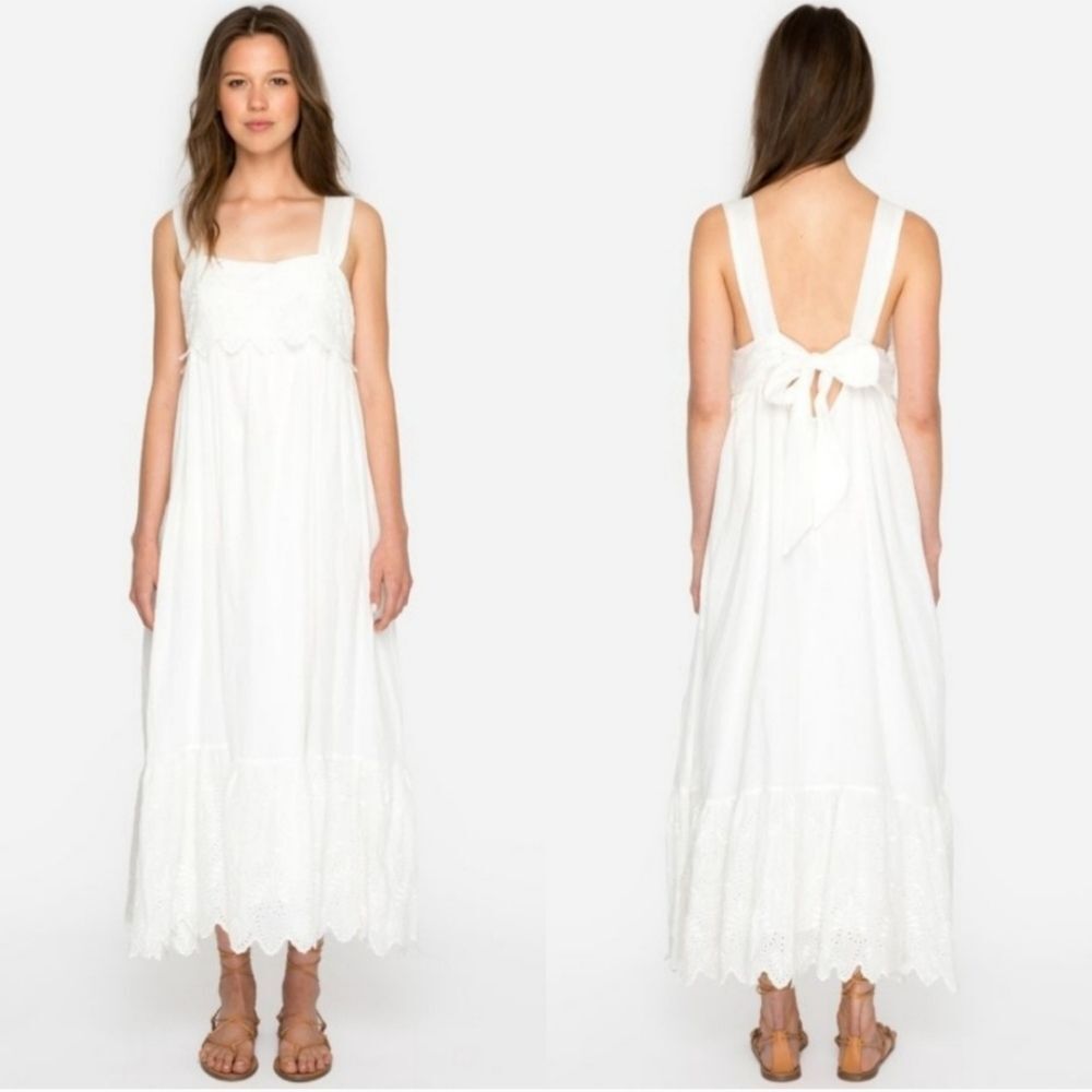 Johnny Was Love Mishti White Eyelet Dress Size XS